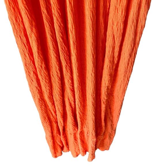 Free People NWTs La La Maxi Dress Orange size large - Picture 3 of 8